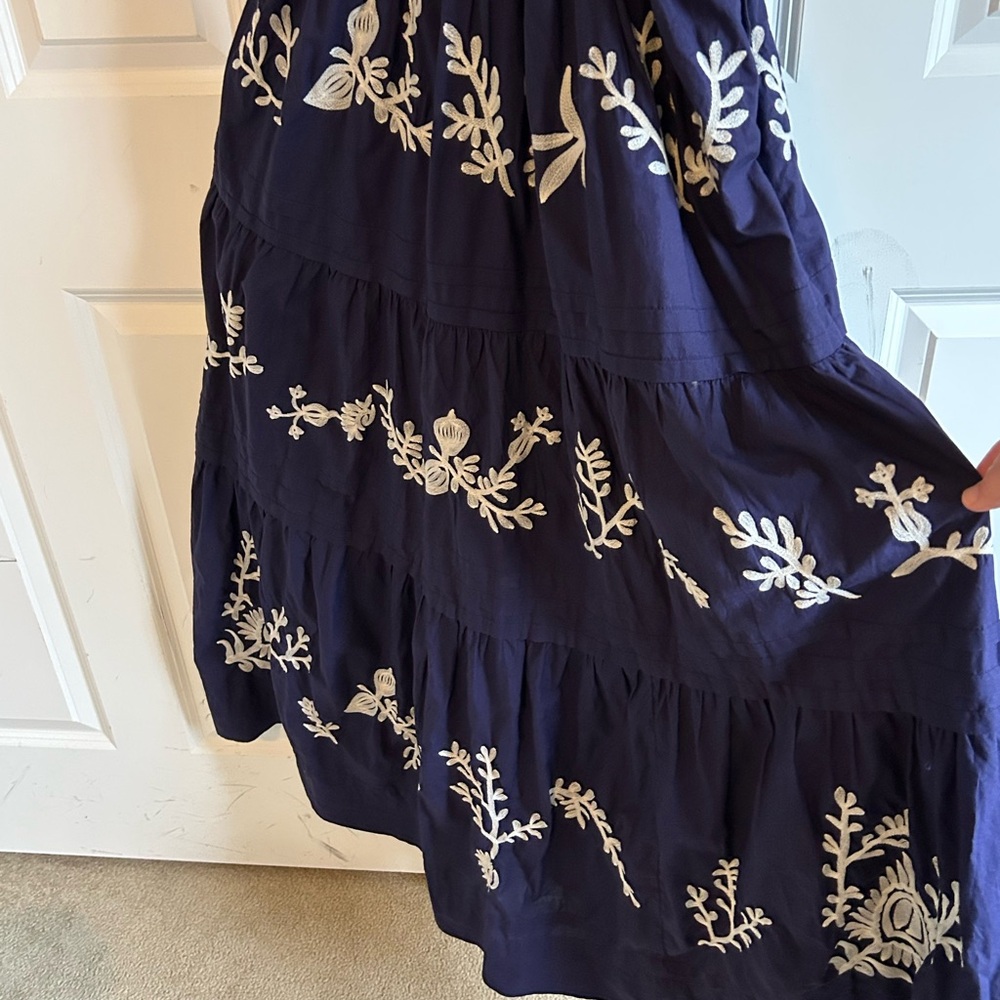 Anthropologie Navy Blue Somerset Sundress - Picture 4 of 8